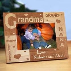 Personalized All About Grandma 4x6 Photo Frame