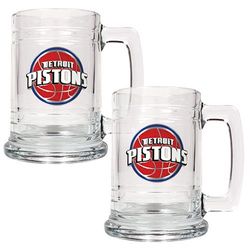 2 Detroit Pistons Beer Mugs