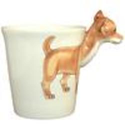 Chihuahua Sculptured Ceramic Mug