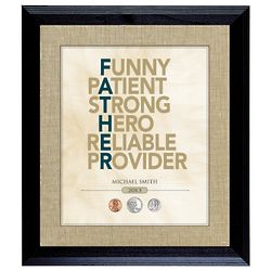 Father's Personalized His Year to Remember Framed Print