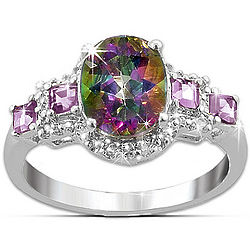 Alluring Beauty Multi-Gemstone Mystic Topaz Ring