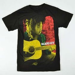 Bob Marley on Acoustic Guitar Tee