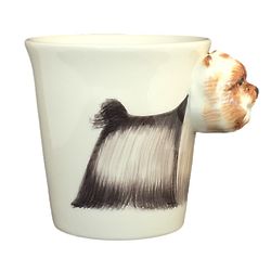 Yorkshire Terrier Sculptured Ceramic Mug