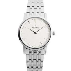 Men's Bulova Dress Silver Dial Wrist Watch