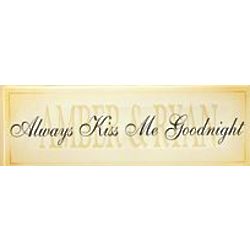 Personalized Always Kiss Me Goodnight Canvas