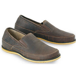 Leather and Suede Loafer with Vibram Sole