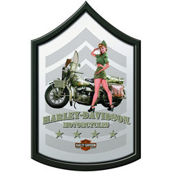 Harley-Davidson Master Sergeant Military Mirror