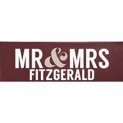 Mr. and Mrs. Personalized Canvas Print