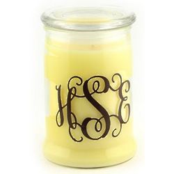 Vanilla Bean Creme Brulee Personalized Candle