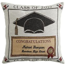 Personalized 2015 Graduation Pillow