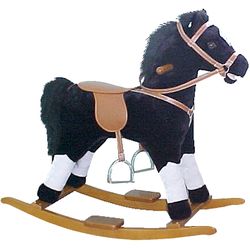 Pinto Rocking Horse with Galloping and Whinnying Sounds