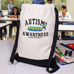 Personalized Autism Awareness Sports Bag