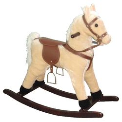 Palomino Rocking Horse with Galloping and Whinnying Sounds