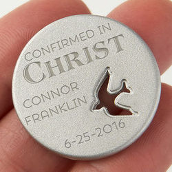 Personalized Confirmation Dove Pocket Token