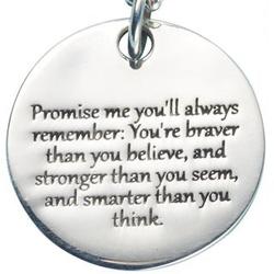 Winnie the Pooh Promise Me Pendant in Sterling Silver
