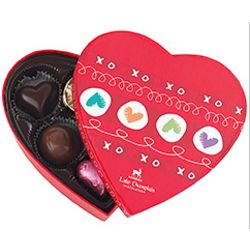 Heart-Shaped Box of Chocolate with 6 pieces