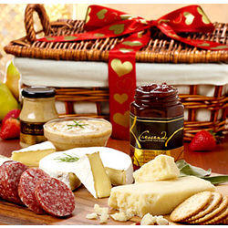 Valentine's Grand Meat and Cheese Gift Basket