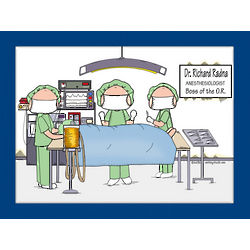 Personalized Surgeon Operating Room Cartoon