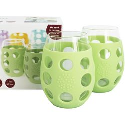 Spring Green Small Wine Glasses