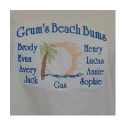 Family Beach Bums Personalized Shirt