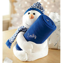 Snowman with Personalized Blanket