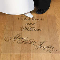 Personalized Love Wedding Floor Cling