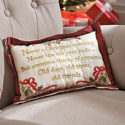Holiday Faux Silk Throw Pillow