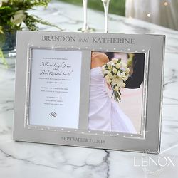 Lenox Devotion Personalized Double Invitation Frame