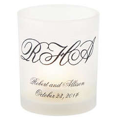 Personalized Initialed Votive Holders