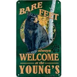 Bare Feet 8x14 Personalized Metal Sign