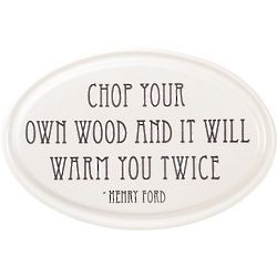 American-Made Henry Ford Quotation Ceramic Wall Plaque
