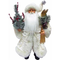 Winter White Santa Figurine