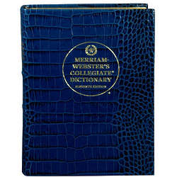 Crocodile Embossed Leather Desk Dictionary