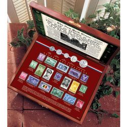 New York Times World War II Coin and Stamp Collection Boxed Set