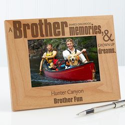 A Brother Shares Personalized Picture Frame