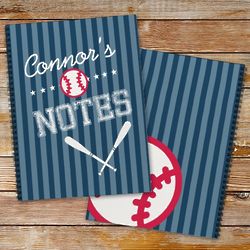 Kid's Personalized Baseball Notebooks