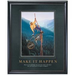 Make It Happen Climber Motivational Poster