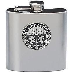 Personalized Irish Coat of Arms Flask