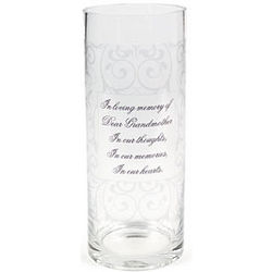 Personalized Memorial Cylinder Vase