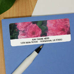 Pink Roses Personalized Address Labels