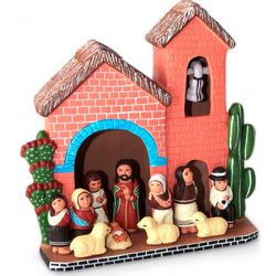 Prince of Peace Ceramic Nativity Scene