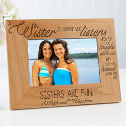 A Sister Is Someone Who Personalized Picture Frame