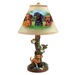 Darling Dachshunds Accent Table Lamp