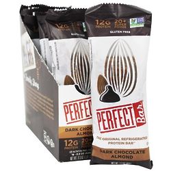 8 Perfect Bar Dark Chocolate Almond Original Protein Bars Box