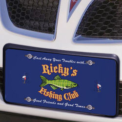 Personalized Fishing Club License Plate