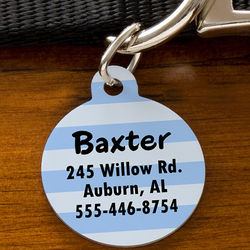 Pick Your Design Personalized Circle Pet ID Tag