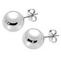 Sterling Silver Ball Bead Earrings