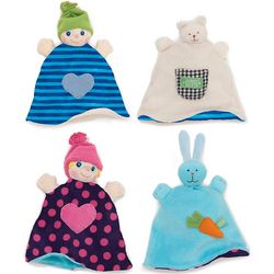 Baby Blanket Reversible Doll and Animal Friend