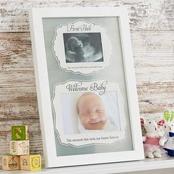 Personalized First Peek Ultrasound Baby Picture Frame