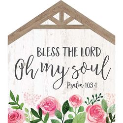 Bless The Lord Psalm 103:1 Home Standing Plaque